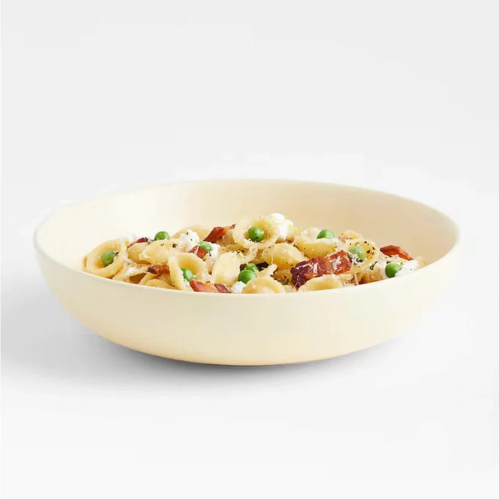 New! Crate&Barrel Butter Yellow 9” Dinner Bowl by Molly Baz, Set of 4